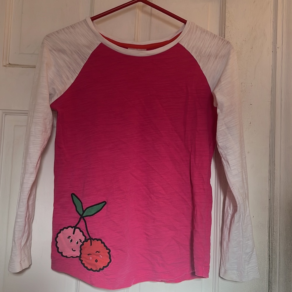 Hanna Andersson girls cherry jersey in size 140 cm/8